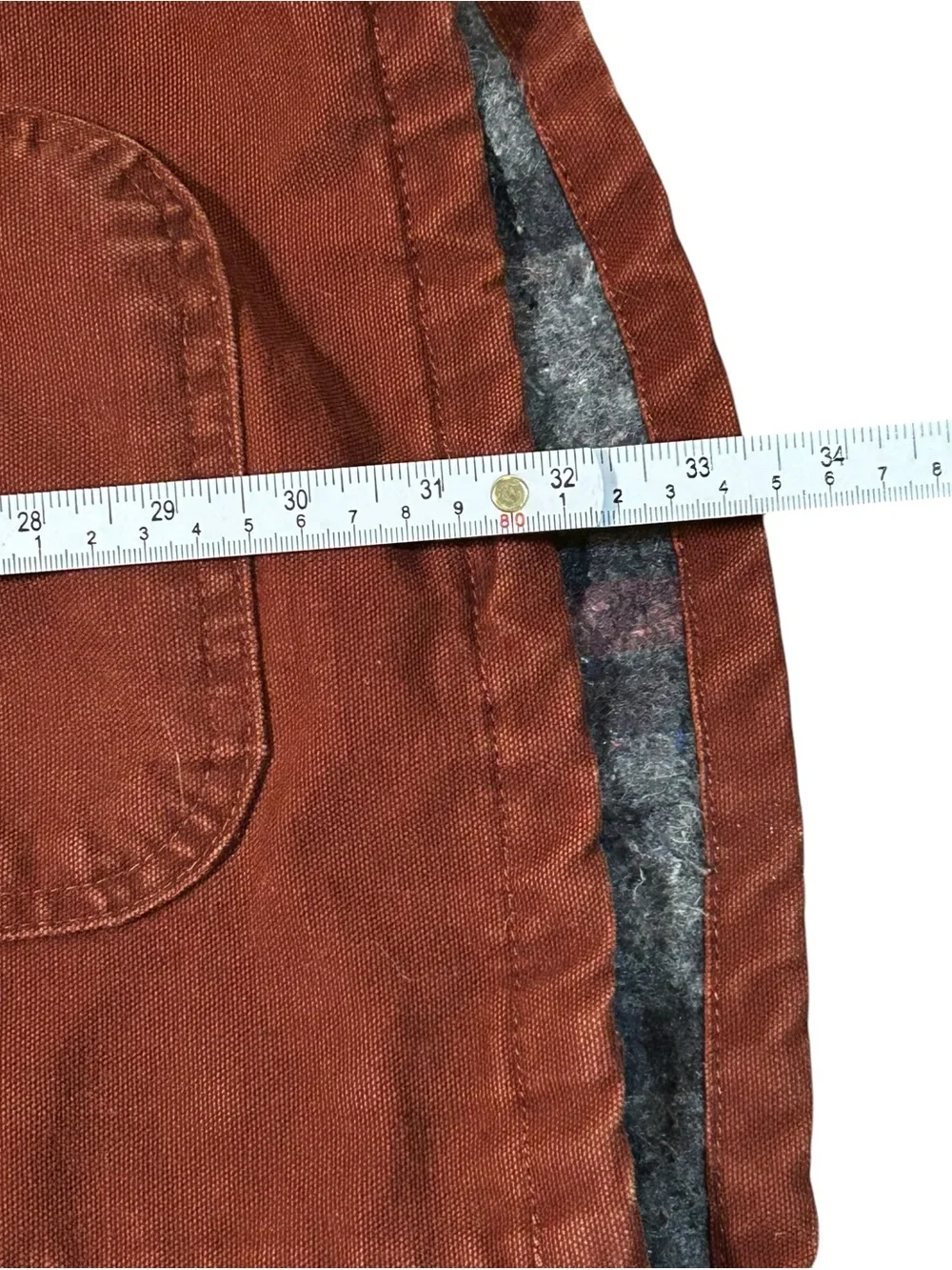Carhartt C02 CLY Rust Chore Coat 4XL USA Made Blanket Lined Vintage Distressed - Picture 6 of 14